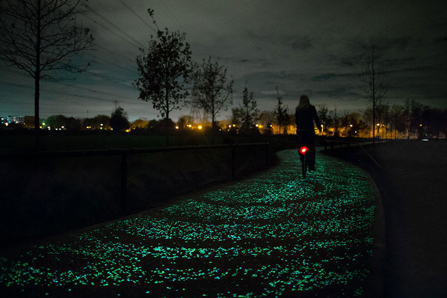 Jalan Jalur Sepeda LED Bertenaga Surya