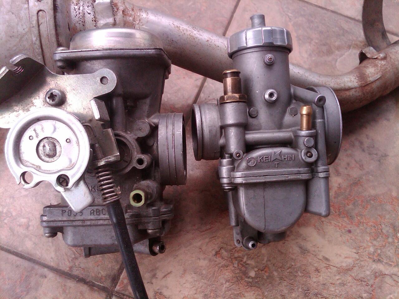 KARBU ORI KLX + KARBU PE 28 + KNALPOT LOKAL