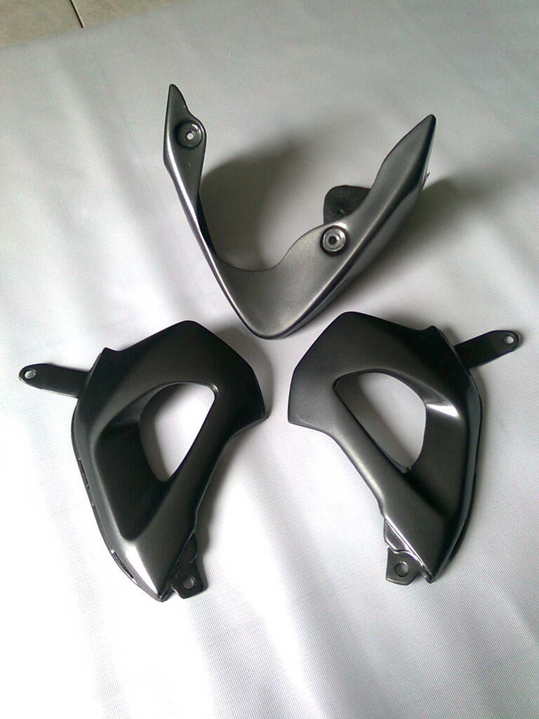 Legshield n Cowling Raider (bahan Fiber) + Bracket