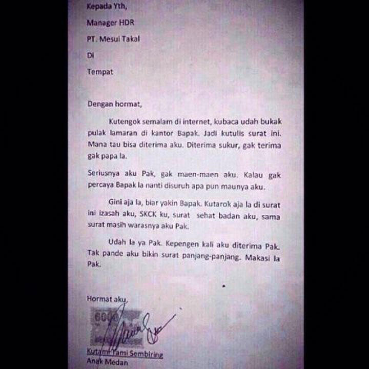 CV yang paling gokil gan 