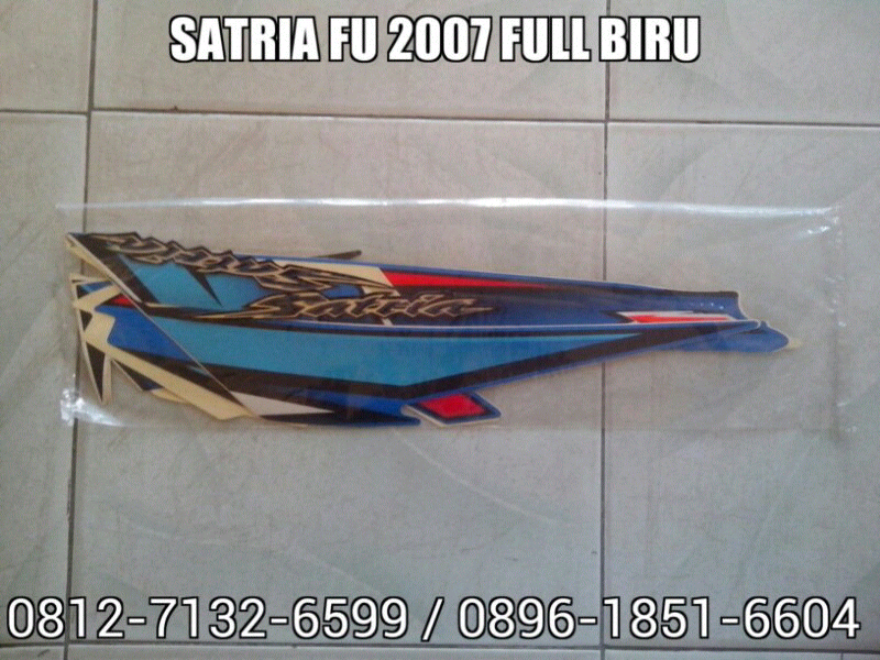 Striping Satria FU 2007 Full Biru