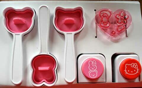 Pencetak Cetakan Nasi Rice Sushi Mold Set Bento Tools Nori Seaweed Cutter Puncher Hel
