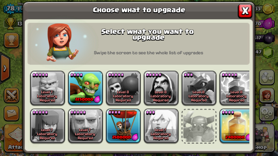 clash of clans coc th8 lv78 hampir mentok builder 4 gems 1200an depok murah