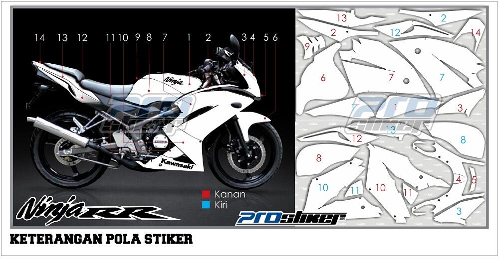 Terjual Jual Decal Striping Ninja 150 RR NEW Modifikasi 