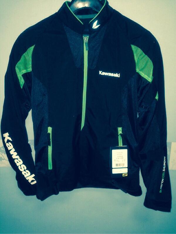 JAKET KAWASAKI RS TAICHI BLACK / GREEN LIST XL(50)