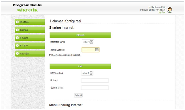 Share Aplikasi API Mikrotik PHP