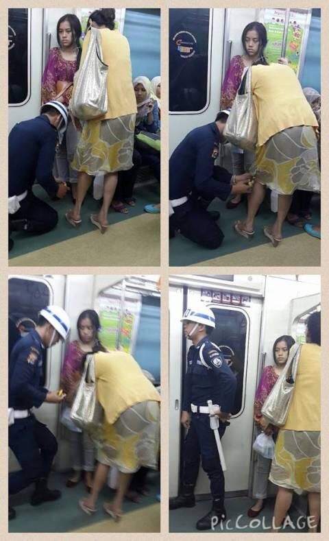 Kagum Lihat Aksi Pamsus Commuter Line Supriatna yang Tolong Ibu Terluka