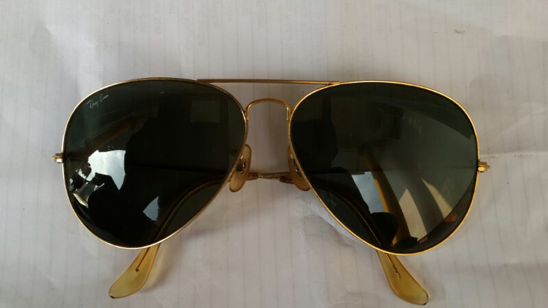 Rayban BL Aviator Gold Frame lensa G15 uk 62 Made in USA