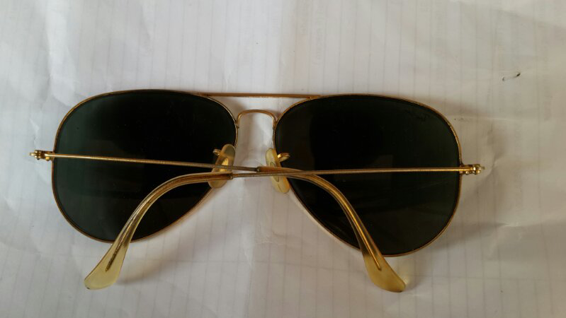 Rayban BL Aviator Gold Frame lensa G15 uk 62 Made in USA