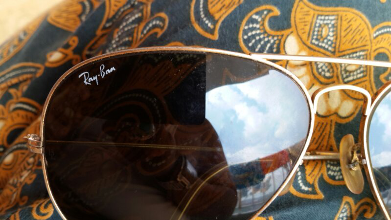Rayban BL Aviator Gold Frame lensa G15 uk 62 Made in USA