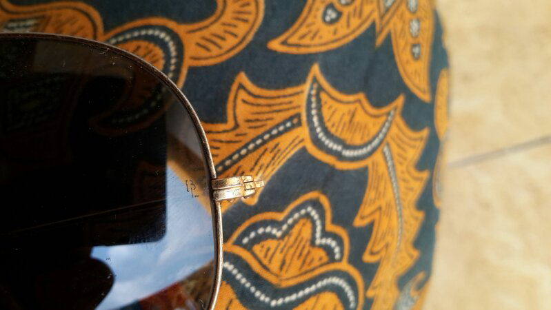 Rayban BL Aviator Gold Frame lensa G15 uk 62 Made in USA