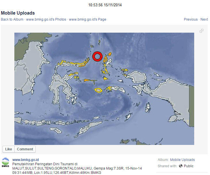 Gempa 7,3 SR