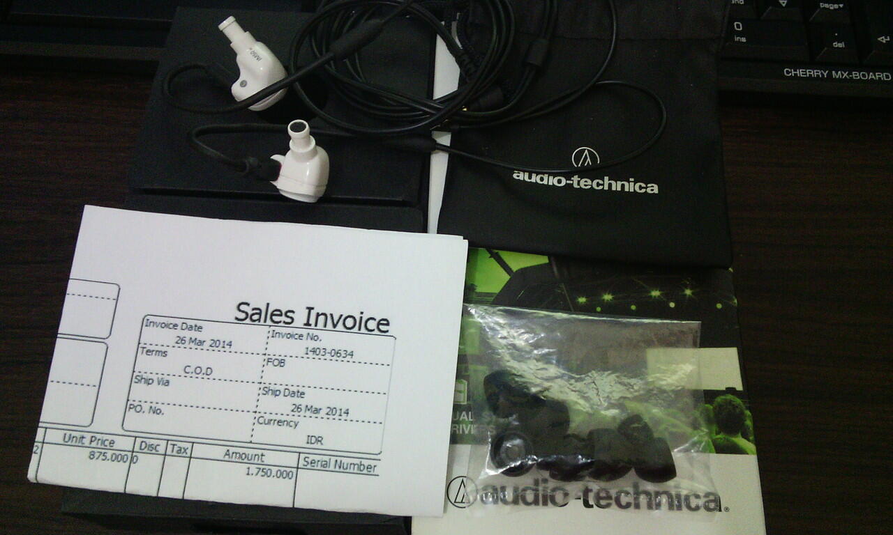 audio-technica ATH-IM50, masih garansi (Bandung)
