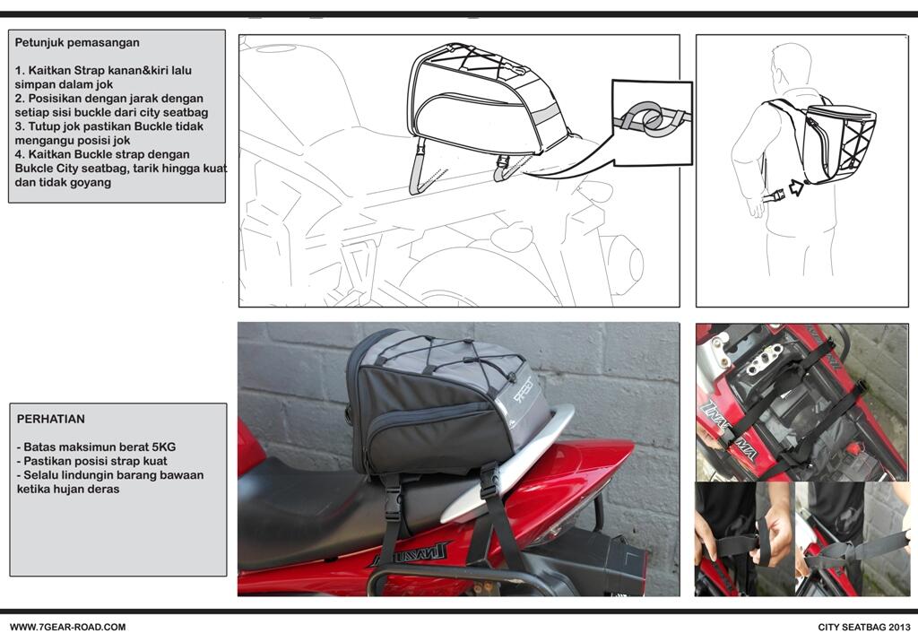 seat bag / tail bag city , 7gear