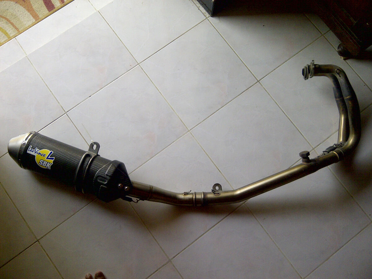 FS : Knalpot leovince sbk evo I full system ORIGINAL ninja 250