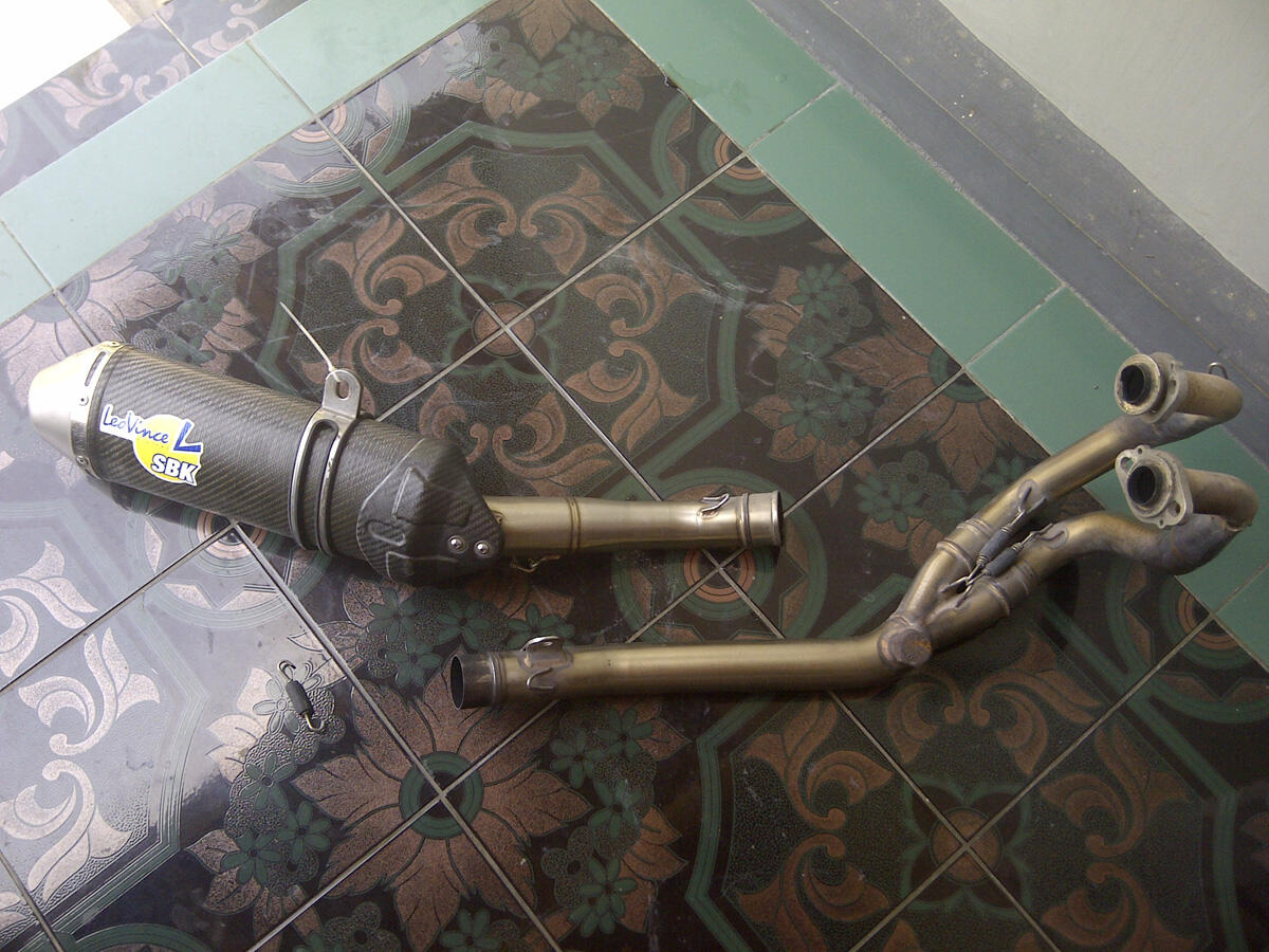 FS : Knalpot leovince sbk evo I full system ORIGINAL ninja 250