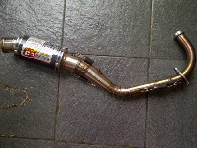 Knalpot racing CLD MIO CARBON ORI THAILAND dan CLD NEWMEGAPRO