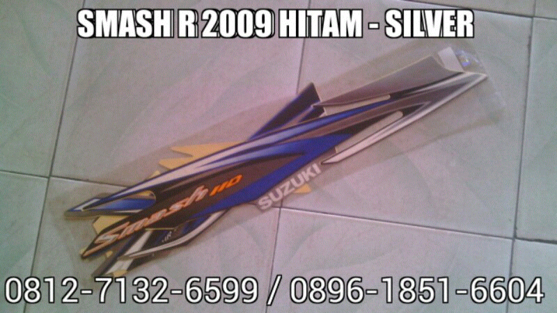 Striping Smash R 2009 Hitam - Silver