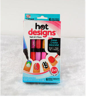 Hot Designs Nail Art Pens (6 Colours)