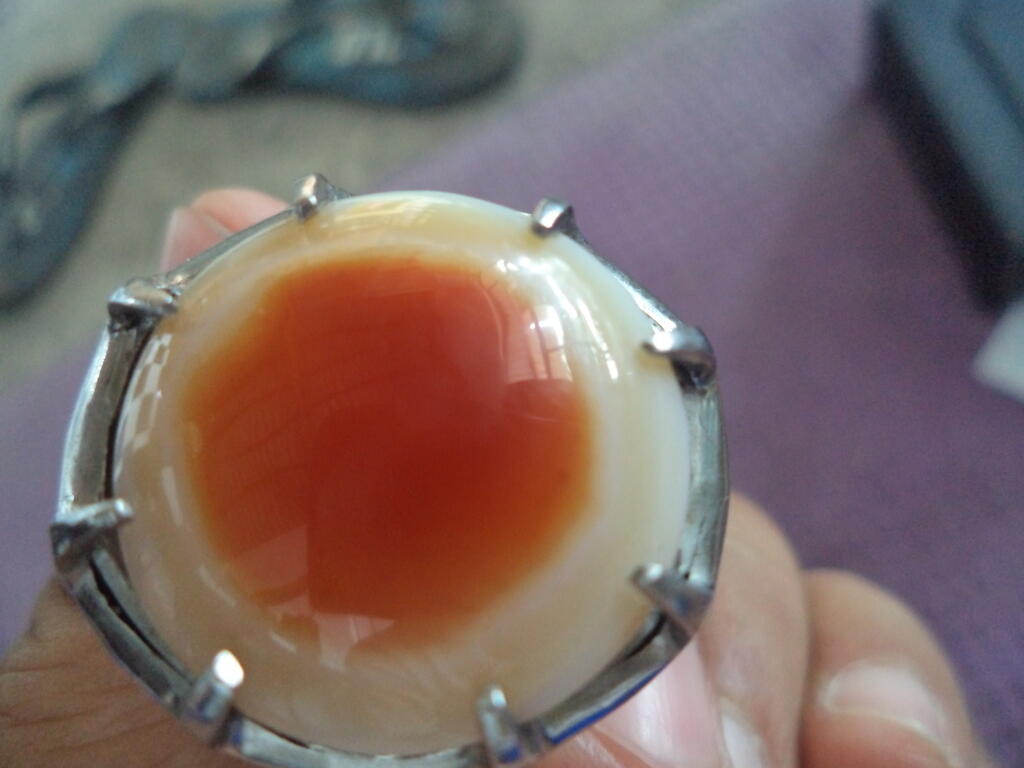 batu akik natural telor mata sapi persis bangeet