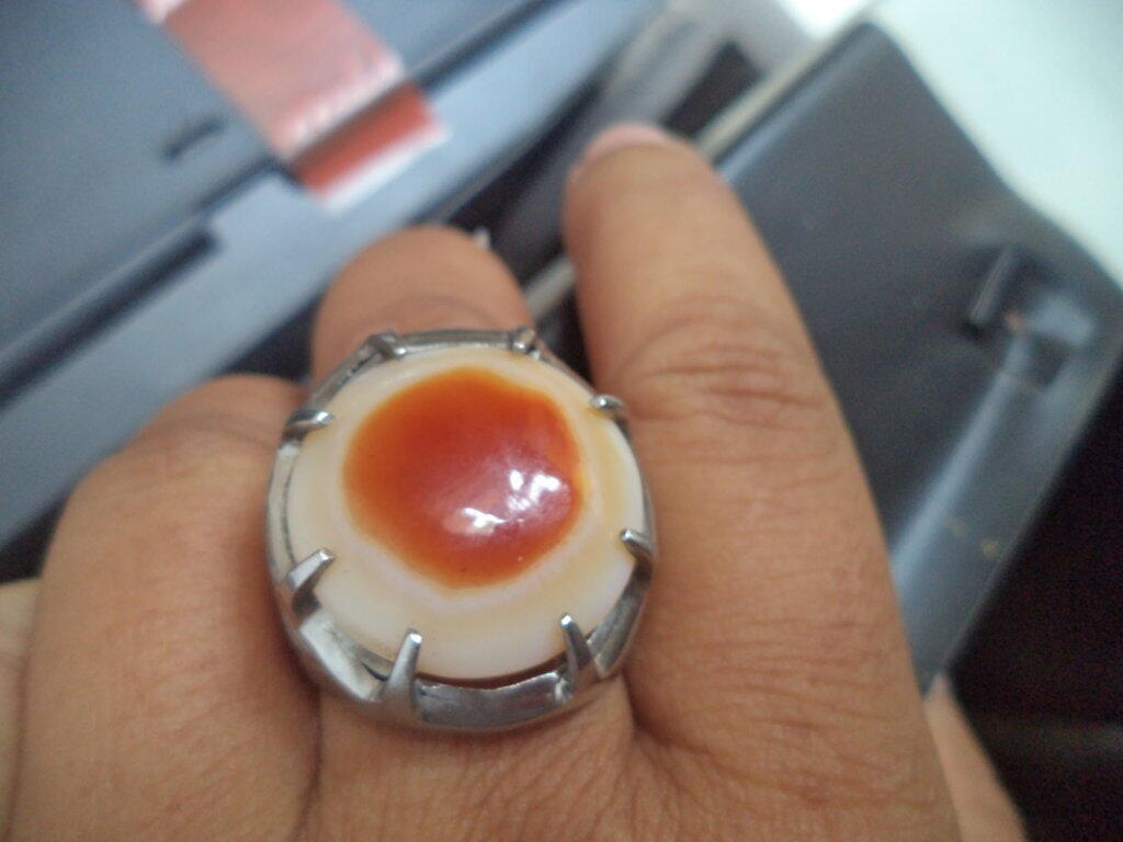 batu akik natural telor mata sapi persis bangeet