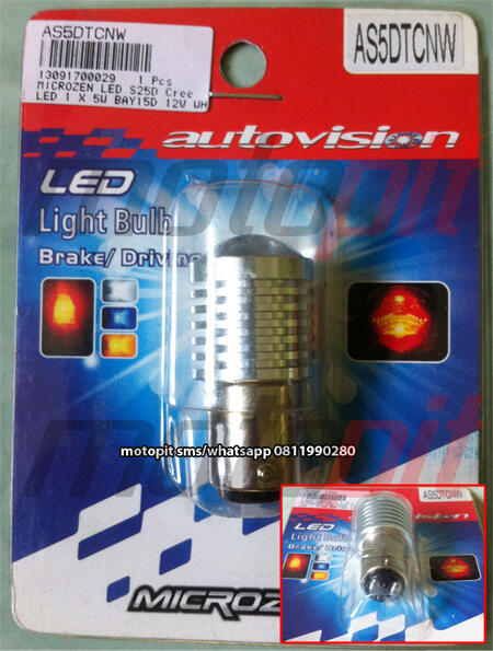 HID DRL LED lebih terang & hemat listrik. Bikin motormu makin keren sekarang!