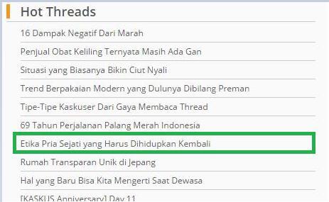 Etika Pria Sejati yang Hilang dan Harus Dihidupkan Kembali