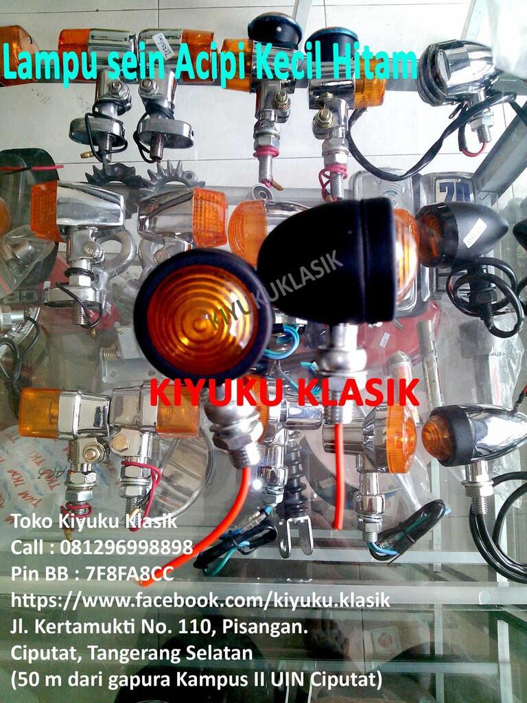Jual Lampu sein Acipi kecil Hitam doff