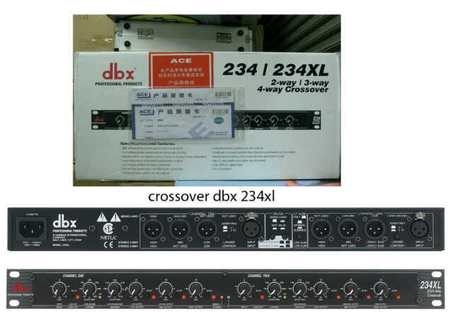 &#91;IMAGINATION MUSIC STORE&#93; Crossover Aktif 3 Way DBX - 234 XL &amp; DBX - 234 XS