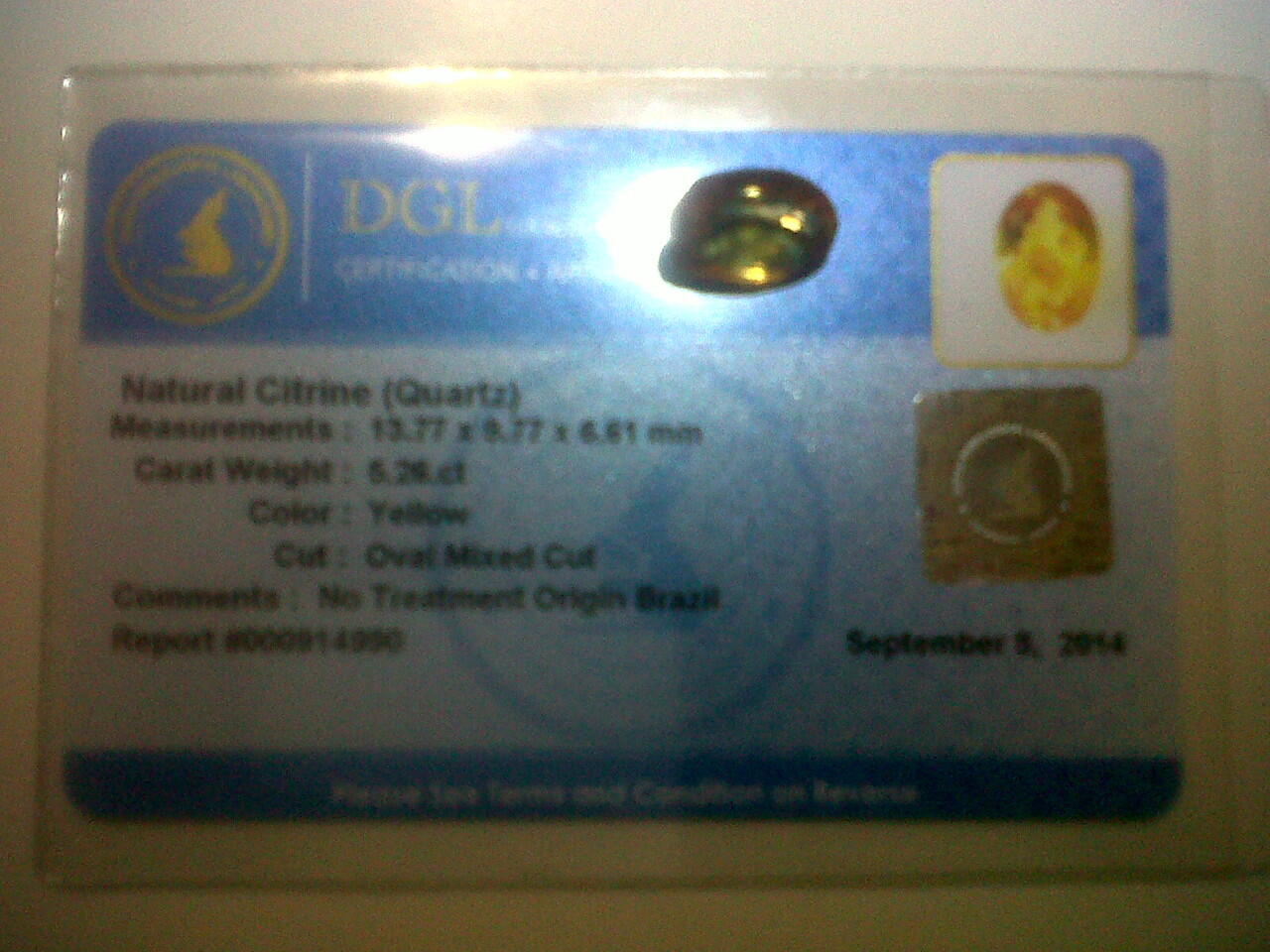 CINCIN NATURAL CITIRINE BRAZIL