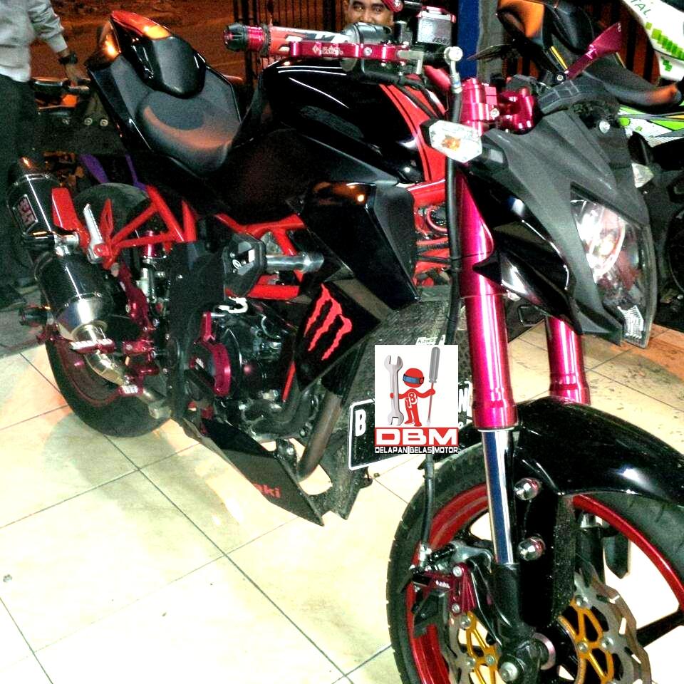 Terjual Modifikasi aksesoris dan variasi ninja 250 RR Mono / SL (ninja