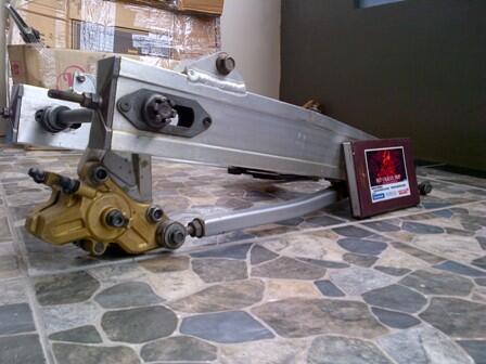 LIMBAH MOGE swing arm CB 400 SF + KALIPER BAWAH NISSIN CB 400 VTEC EX TIGER