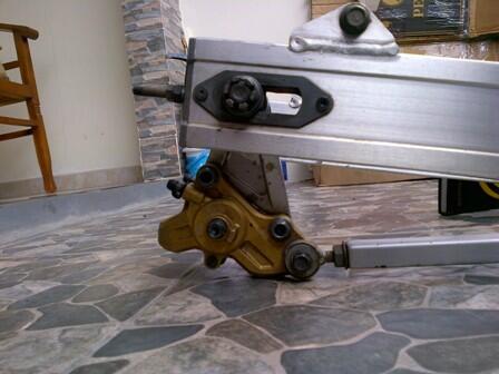 LIMBAH MOGE swing arm CB 400 SF + KALIPER BAWAH NISSIN CB 400 VTEC EX TIGER