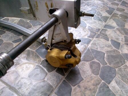LIMBAH MOGE swing arm CB 400 SF + KALIPER BAWAH NISSIN CB 400 VTEC EX TIGER