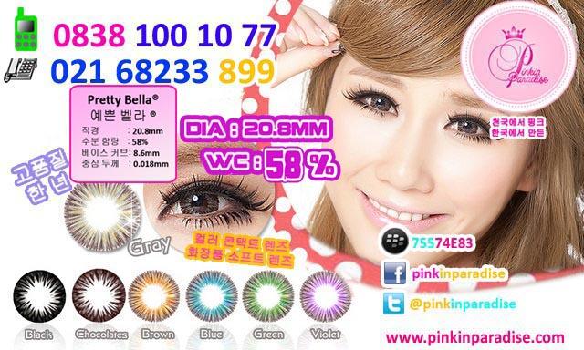 Softlens PRETTY BELLA Diameter 20.8mm Water 58% Contact Lens Korea