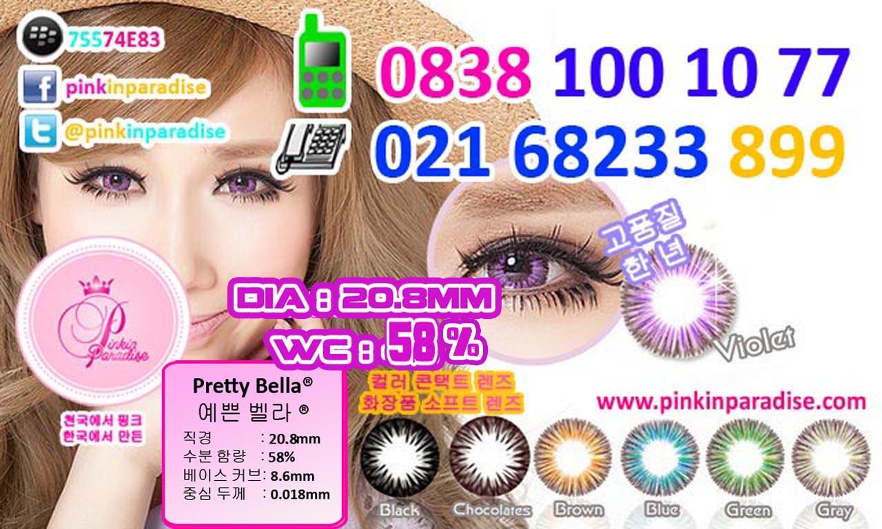 Softlens PRETTY BELLA Diameter 20.8mm Water 58% Contact Lens Korea