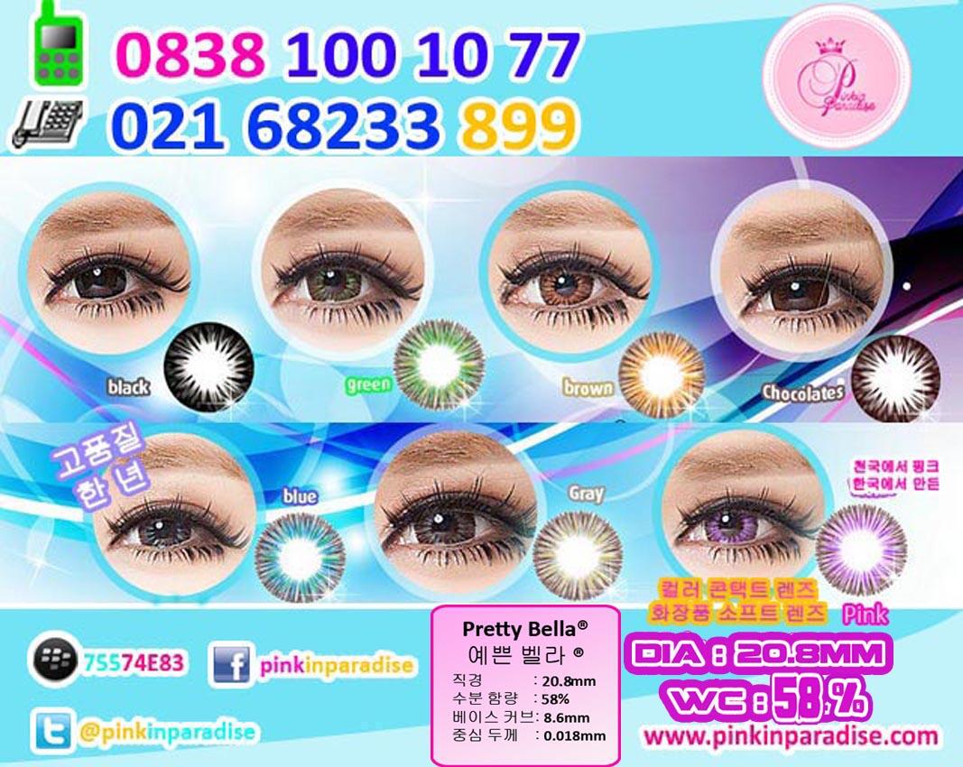 Softlens PRETTY BELLA Diameter 20.8mm Water 58% Contact Lens Korea