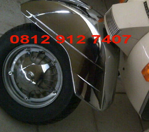 Dop Velg Chrome Bintang buat Vespa PX Sprint Super Ring 10"