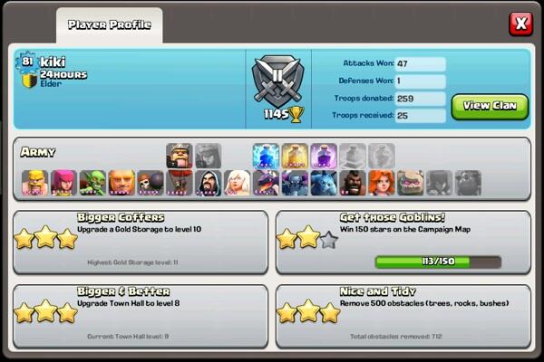 FOR SALE ID COC TH9 LV 83. BUILDER 4. GEMS 1300an. FASTER!
