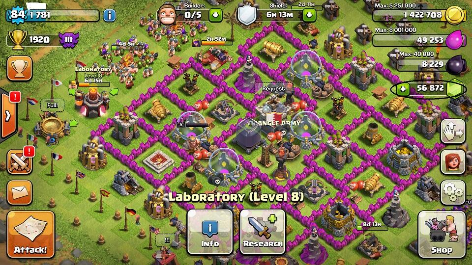 gem coc clash of clan