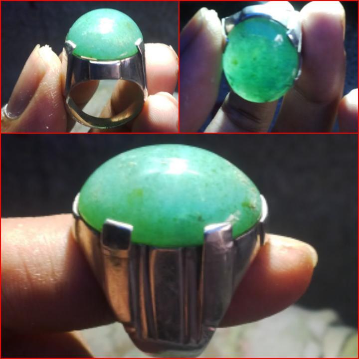 bacan doko kristal 25x19x9mm. riing perak. ditawar aja gan..