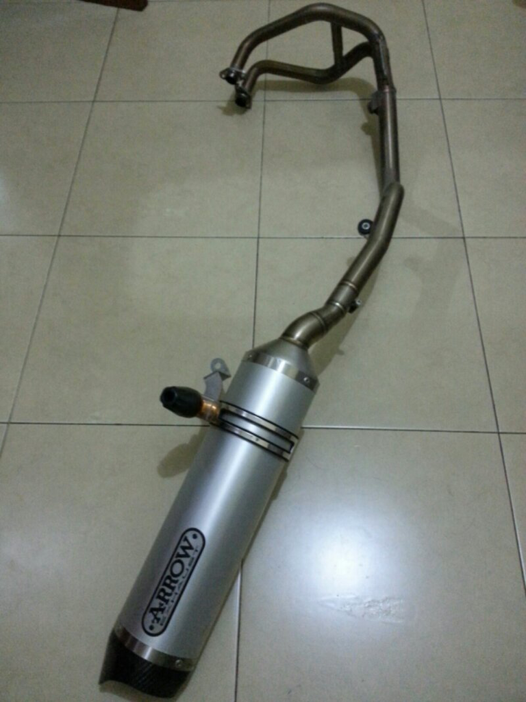 KNALPOT EXHAUST RACING NINJA 250 FI ORIGINAL ARROW FULL SYSTEM