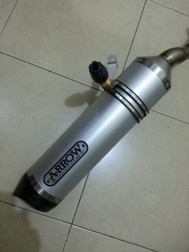 KNALPOT EXHAUST RACING NINJA 250 FI ORIGINAL ARROW FULL SYSTEM