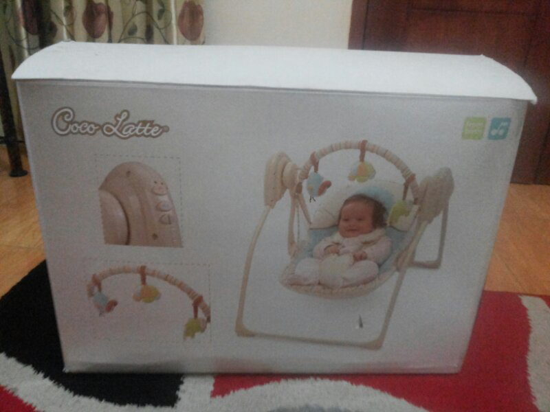 ayunan baby swing coco latte