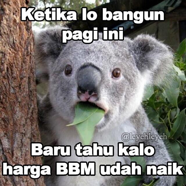 Kumpulan Meme Lucu tanggapi ke naikan BBM (upadte terus)