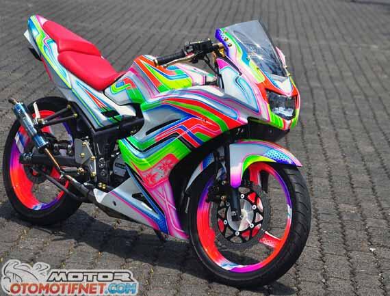 Windshield Ninja New RR n Lampu Sein LED Tempel