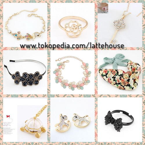 Aksesoris Impor READY STOCK (Kalung, Gelang, Cincin, Anting, Belt, etc)