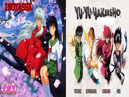 film kartun / anime jadul : inuyasha (dulu di indosiar) &amp; yu yu hakosho