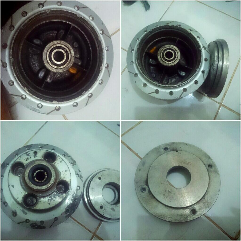 tromol belakang Tiger + adaptor cakram cakramnya
