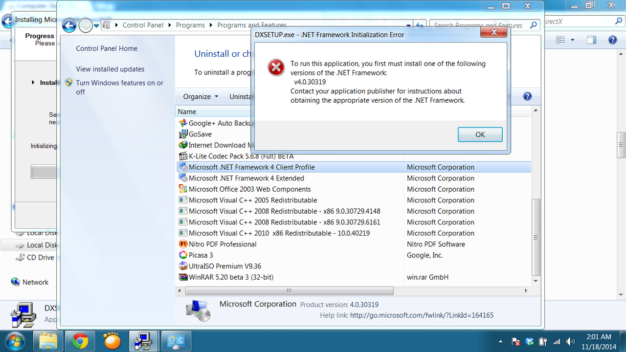 ask : bantuin masalah net framework nih gan